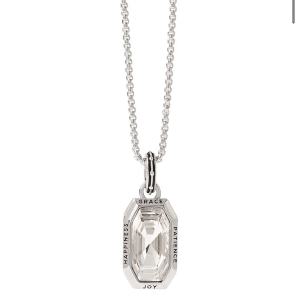 Origami Owl Silver Crystal “A Mother’s Heart” Pendant Necklace 16-19”